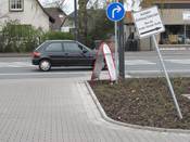 Bild 4: ... soll die Ausfahrt über die Bruder-Konrad-Straße benutzt werden