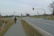 Ohne Drücken gibt es für Radfahrer kein grün.
