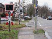 Zum Jahresanfang 2012 wurde das Schild um 180 Grad gedreht und damit die linksseitige Freigabe aufgehoben