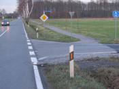 Bild 5: Blick auf die Kreuzung aus Richtung Autobahn im Januar 2012