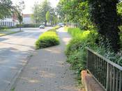 Bild 6: Der Gehweg im weiteren Verlauf ist nicht für den Radverkehr freigegeben.