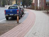 Bild 3: Die Geh- und Radwege erreichen nicht die erforderlichen Mindestmaße.