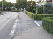 Bild 5: Einmündung Einsteinweg
