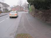 Bild 2: Der Radweg ist nur 1 m breit.