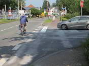 Bild 8: Die Furtmarkierungen wurden entfernt.