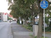 Bild 6: Plötzlich ist der Gehweg wieder benutzungspflichtig