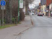 Bild 1: Dieser Gehweg soll nur entgegen der Fahrtrichtung befahren werden