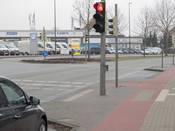 Bild 2: Das Rotlicht ist von den Parkständen aus nicht zu sehen