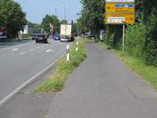 Bild 7 vom 01.09.2017: Am Stadtring Kattenstroth wurde das Verkehrszeichen 240 StVO entfernt.
