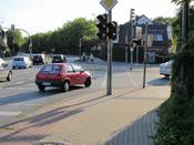Bild 5: Die Freigabezeit (grün) für Radfahrer ist wesentlich kürzer als für die Kfz